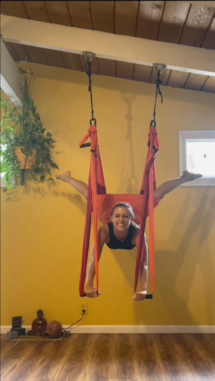 VIBE Yoga Trapeze is one of the new yoga and fitness classes offered at the studio.